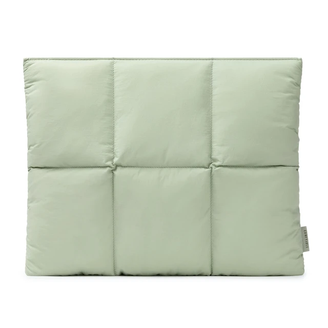 Alt view image 6 of 10 - Comfyable Puffy Laptop Sleeve 13 Inch 14 Inch, Quilted Puffer Laptop Carrying Case, Pillow Case Compatible with MacBook Air M4 2025 M3 M2 M1, MacBook Pro M5 M4 Pro/Max, Sage