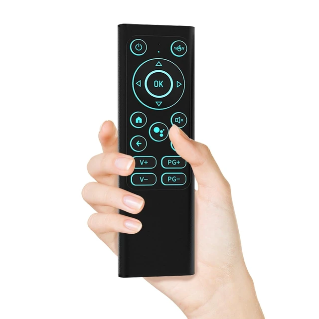 Alt view image 6 of 10 - iPazzPort Mini Bluetooth Keyboard with air Mouse Remote 2.4G Bluetooth mini Wireless Backlit Keyboard for Smart TV