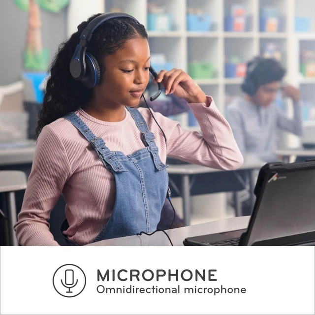 Alt view image 8 of 10 - ThinkWrite Technologies TWT Audio Duro, TW220 (2nd Gen) ^^ Premium Over-Ear Wired Headset with Noise Reducing Microphone (USB-A Connection)