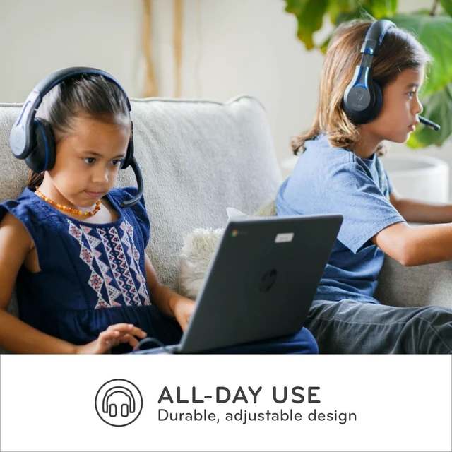 Alt view image 10 of 10 - ThinkWrite Technologies TWT Audio Duro, TW220 (2nd Gen) ^^ Premium Over-Ear Wired Headset with Noise Reducing Microphone (USB-A Connection)