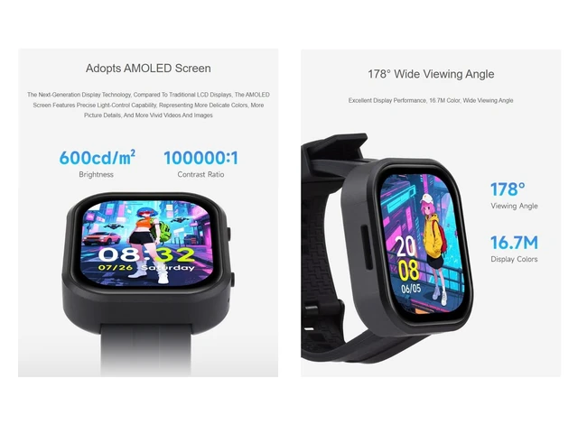 Alt view image 8 of 10 - waveshare ESP32-S3 2.06inch AMOLED Touch Watch Development Board Based on ESP32-S3R8 Microcontroller, Supports Offline Voice Recognition and AI Speech Interaction