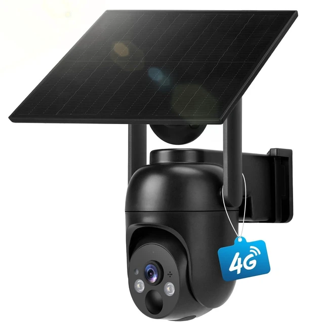 Alt view image 6 of 10 - GLEEMALL 4G LTE Cellular Security Cameras Solar Powered No WiFi Security Camera Outdoor Wireless Built-in SIM Card 2K Color Night Vision 360 View Motion Detection 2-Way Audio 1 Pack