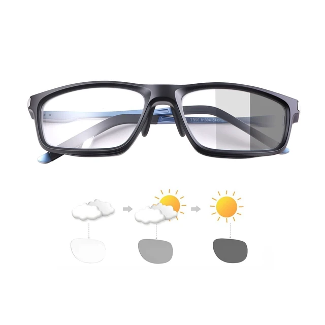 Alt view image 6 of 10 - YIMI Blue Light Blocking Glasses Photochromic Sunglasses for Women Men Full Frame Anti UV Ray Filter Computer Gaming Glasses (Matte black)