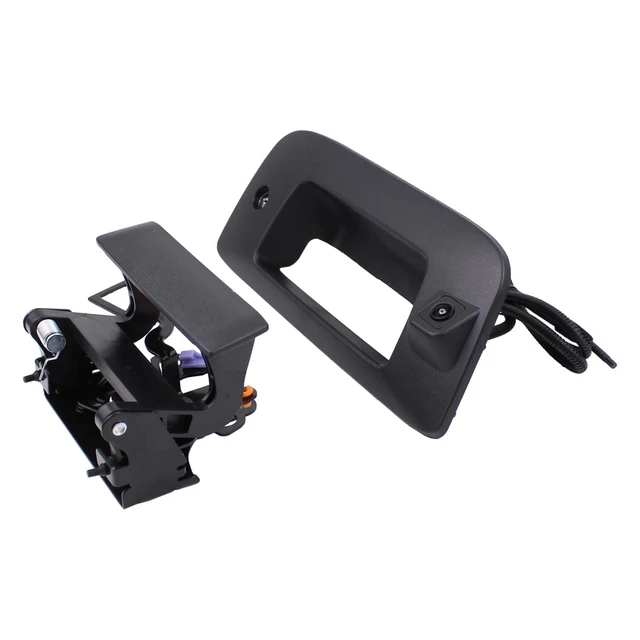 Alt view image 8 of 10 - DriveFix Tailgate Handle and Bezel with Rear View Backup Park Assist Camera and Lock Cylinder Kit for Chevrolet Silverado 1500 2500 3500 HD for GMC Sierra 1500 2500 3500 HD 2007-2014