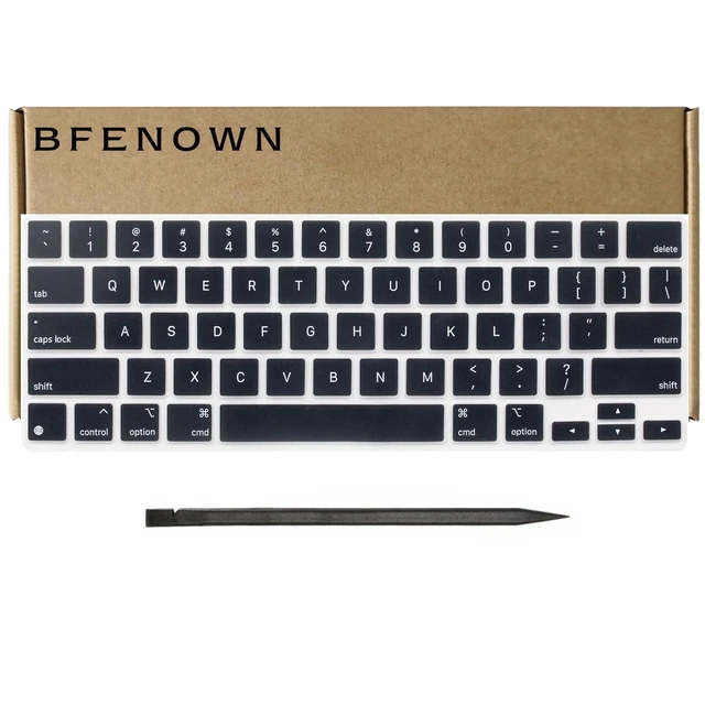Alt view image 3 of 4 - Bfenown Replacement QWERTY US English Keyboard keycaps Keys for iPad Pro 12.9 inch (3rd, 4th, 5th and 6th gen) and iPad Air 13'' (M2) Magic Keyboard (Black)