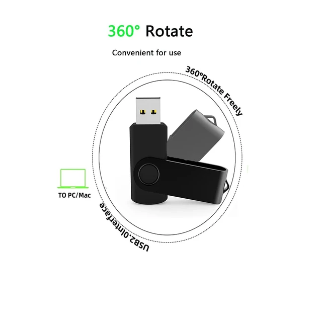 Alt view image 8 of 10 - 10 Pack 4GB USB Flash Drive Bulk Pack, Bulk USB 2.0 Flash Drives Thumb Drive Swivel Memory Stick Jump Drive Pen Drive Zip Drive