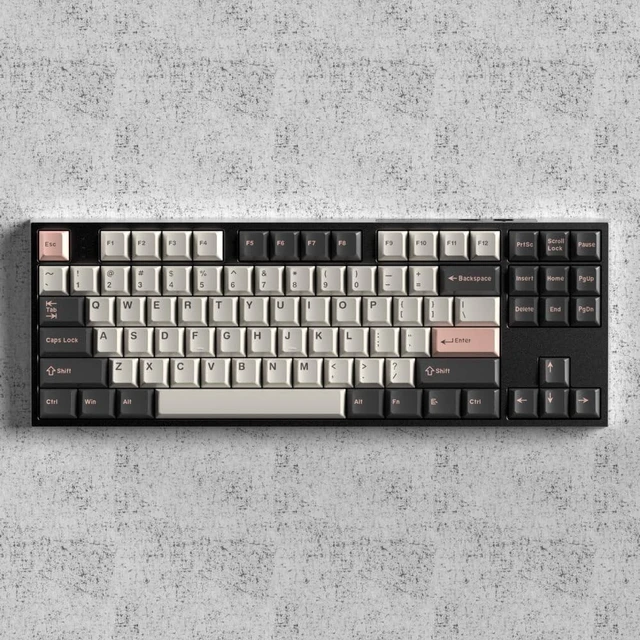 Alt view image 7 of 10 - iRoboosta Double Shot Keycaps, Minimalist Retro Cherry Profile 157 Key Custom Keycap Set Fit for 61/64/87/104/108 Cherry Mx Switches ANSI/ISO Mechanical Keyboard (Retro Olive)
