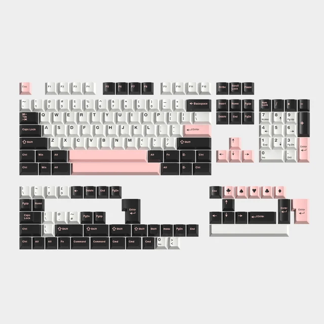 Alt view image 6 of 10 - iRoboosta Double Shot Keycaps, Minimalist Retro Cherry Profile 157 Key Custom Keycap Set Fit for 61/64/87/104/108 Cherry Mx Switches ANSI/ISO Mechanical Keyboard (Retro Olive)