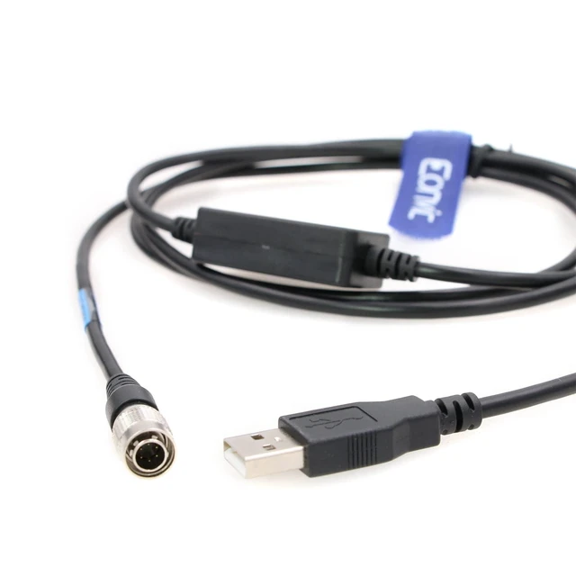 Alt view image 7 of 10 - Eonvic USB for 6pin Data Cable for Nikon Total Stations DTM-322/352/452C/532 NPL-332,Win7/8/9 (for Windows 11)