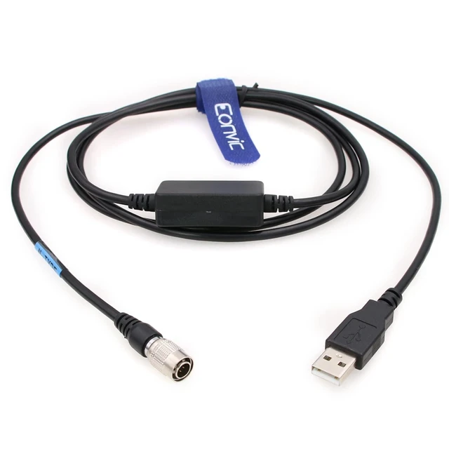 Alt view image 10 of 10 - Eonvic USB for 6pin Data Cable for Nikon Total Stations DTM-322/352/452C/532 NPL-332,Win7/8/9 (for Windows 11)