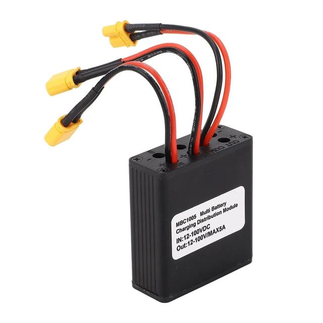 Alt view image 6 of 10 - Dual Battery Parallel Module Adapter, Professional Efficient Double Battery Discharge Converter, Voltage Regulator, Current Manager, Safe Discharge System for Cars, Motorcycles, Electric Tools,