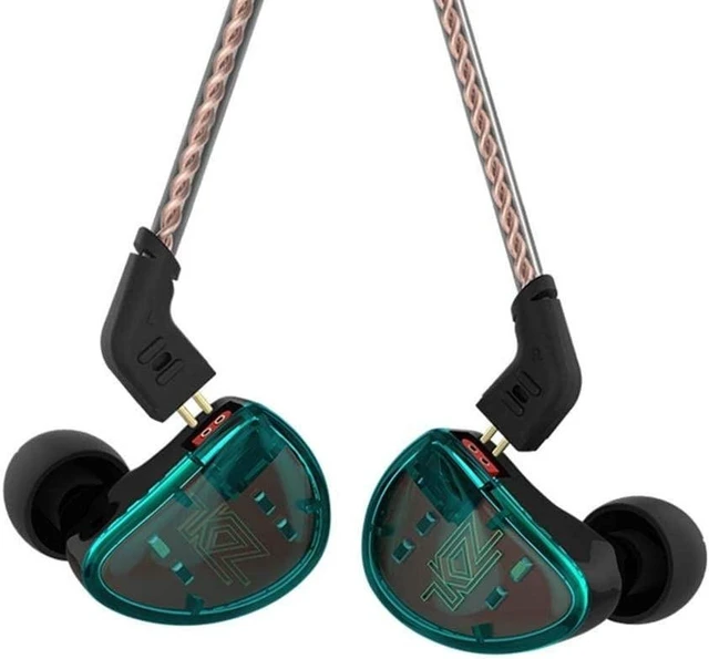 Alt view image 2 of 2 - in Ear Headphones, KZ AS10 Five Balanced Aramature Extra Bass Universal-Fit Earphones Compatible(Cyan Without Mic)