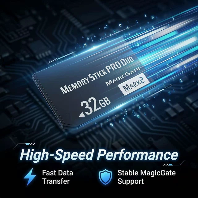 Alt view image 7 of 10 - Original 32GB Memory Stick Pro Duo Mark2 -Compatible with PSP 1000 2000 3000 and Camera Accessories Storage Card - High Speed