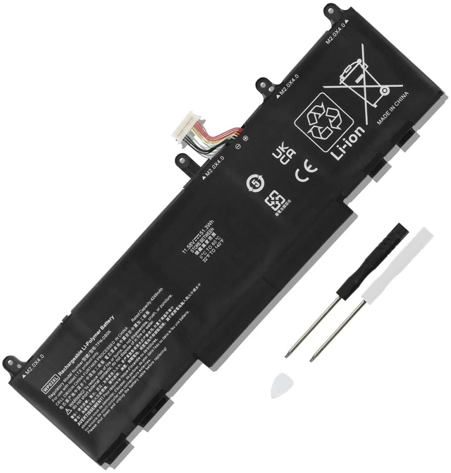 Alt view image 6 of 10 - MULS WP03XL Laptop Battery Replacement for HP EliteBook 830 835 840 845 860 865 G9 G10 x360 1040 G9 G10 Split X2 13-M00 13-M000 HSTNN-0B2J HSTNN-LB8W HSTNN-IB9Y 11.58V
