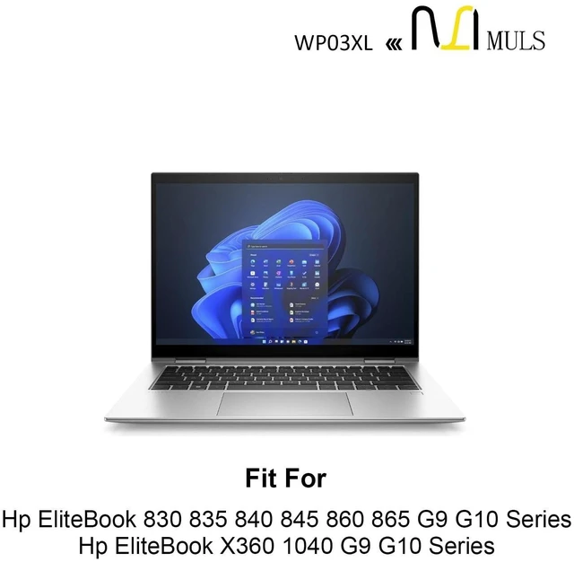 Alt view image 8 of 10 - MULS WP03XL Laptop Battery Replacement for HP EliteBook 830 835 840 845 860 865 G9 G10 x360 1040 G9 G10 Split X2 13-M00 13-M000 HSTNN-0B2J HSTNN-LB8W HSTNN-IB9Y 11.58V