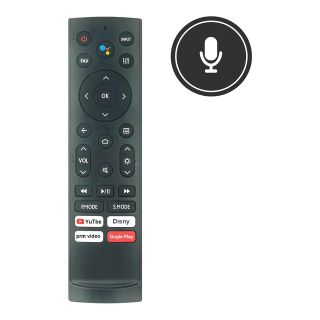 Alt view image 7 of 10 - AULCMEET ERF3AA90H New Replaced Voice Remote Control Fit for Hisense TV PX1-PRO (PX1G)