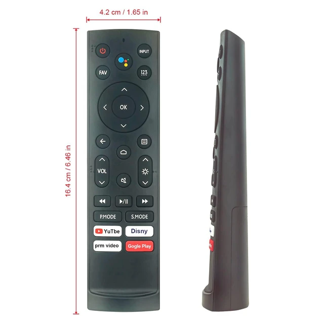 Alt view image 8 of 10 - AULCMEET ERF3AA90H New Replaced Voice Remote Control Fit for Hisense TV PX1-PRO (PX1G)
