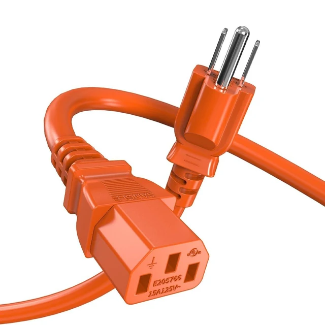 Alt view image 6 of 10 - Power Station Charging Cable 12FT, 14AWG Fast Charging Cable Compatible with Jackery Power Station Explorer 1000/1500/2000/3000, Bluetti EB3A, Anker 757/767,125Volt 15A Universal AC Power Cord