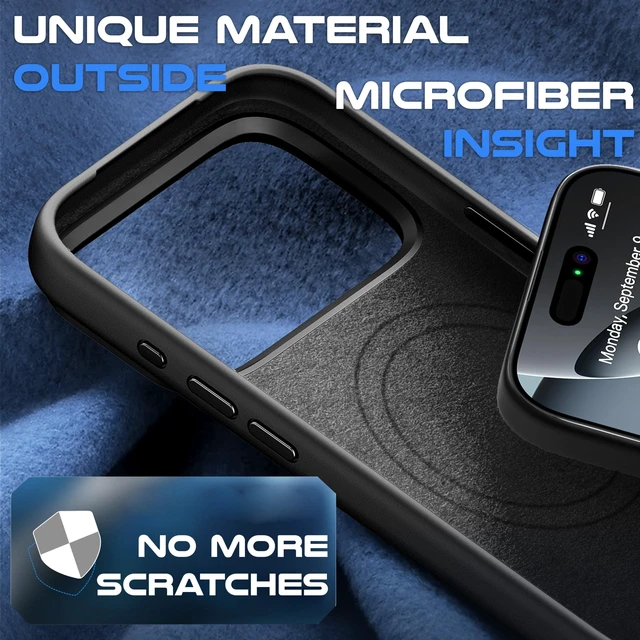 Alt view image 8 of 10 - Roxx Next Era Case ^^ with Camera Button ^^ Unique Worldwide ^^ for iPhone 17 Pro Max ^^ MagSafe Compatible ^^ Hardcase ^^ Inner Microfiber Lining ^^ Screen & Camera Protection Black