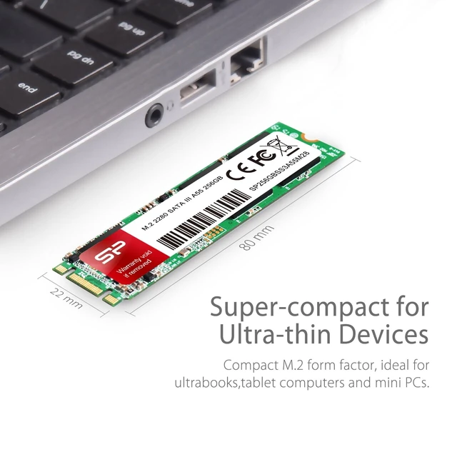 Alt view image 8 of 10 - Silicon Power 256GB A55 M.2 SSD (SLC Cache For Speed Boost) SATA III Internal Solid State Drive 2280 (SU256GBSS3A55M28AB)