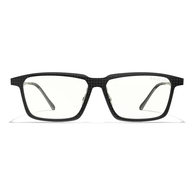 Alt view image 9 of 10 - ANYLUV Blue Light Glasses Men, Stylish Square Carbon Fiber Eyewear, Anti Eyestrain, Lightweight Mens Computer Gaming Glasses