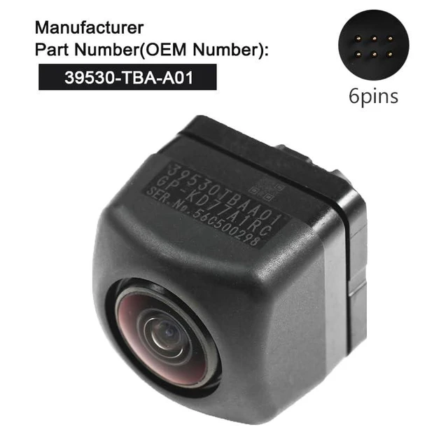 Alt view image 7 of 10 - Rear View Backup Camera Compatible with Honda Civic 2014 2015 2016 2017 2018 2019 Back Up Reverse Camera 39530TBAA01 39530-TBA-A01
