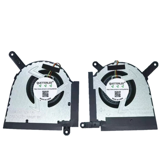 Alt view image 5 of 8 - New Laptop CPU and GPU Cooling Fan for ASUS FX607 FA607 FX607JU FX607JV FA607PI FA607PV 2024 Series FS3Q FS3R DFSCK22D05883P DFSCL12E16486P 13NR0HW0M03011 13NR0HW0M02011 DC12V 1A Fan