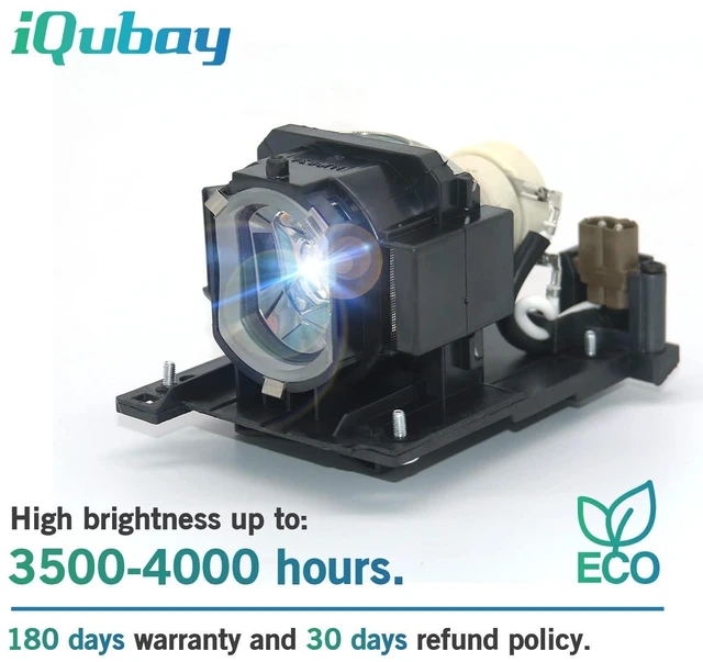 Alt view image 7 of 10 - iQubay DT01021 Replacement Projector Lamp for Hitachi CP-X2010 CP-X2010N CP-X2510 CP-X2510E CP-X2510N CP-X2511N CP-X2514WN CP-X3010E CP-X3010N CP-X3011 CP-X3014N CP-X3511 WX3011N ED-X40 X42 X45N X42N