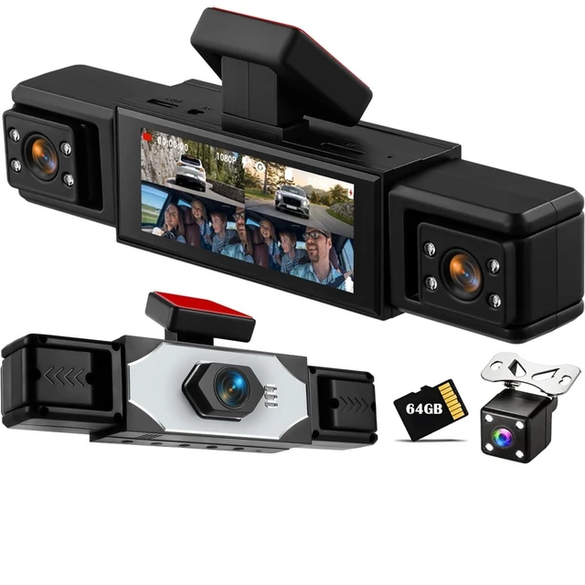 Alt view image 6 of 10 - 360 Degree 4 Channel Dash Cam Front and Rear Inside Camera for Cars
