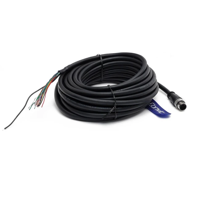 Alt view image 8 of 10 - Eonvic M12 Cable 17 Pin Male A Code Waterproof Sensor Cable Aviation Plug Shielded Injection Moulding Industrial Electrical PVC 10m