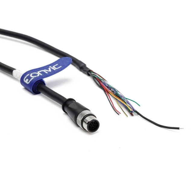Alt view image 9 of 10 - Eonvic M12 Cable 17 Pin Male A Code Waterproof Sensor Cable Aviation Plug Shielded Injection Moulding Industrial Electrical PVC 10m