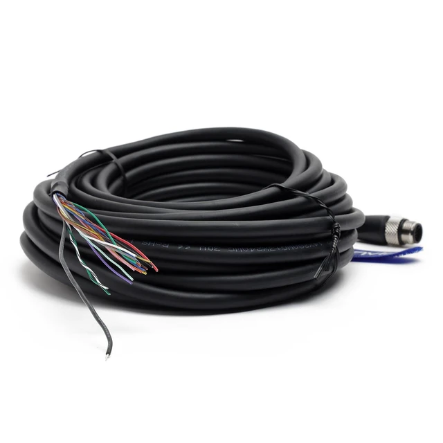 Alt view image 10 of 10 - Eonvic M12 Cable 17 Pin Male A Code Waterproof Sensor Cable Aviation Plug Shielded Injection Moulding Industrial Electrical PVC 10m