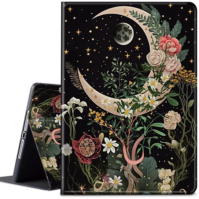 Alt view image 6 of 10 - CGFGHHUY for All-New Fire Max 11 Case 13th Generation Lightweight Protective Smart Stand Cover with Auto Wake Sleep Case for Fire Max 11 inch 2023 - Moon Floral Flower