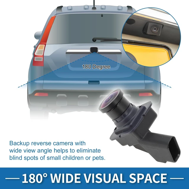 Alt view image 7 of 8 - A ABSOPRO Car Park Assist Camera Rear View Backup Reverse Camera for Ford Focus 2015 2016 2017 2018 No.F1EZ-19G490-A/F1ET19G490AC