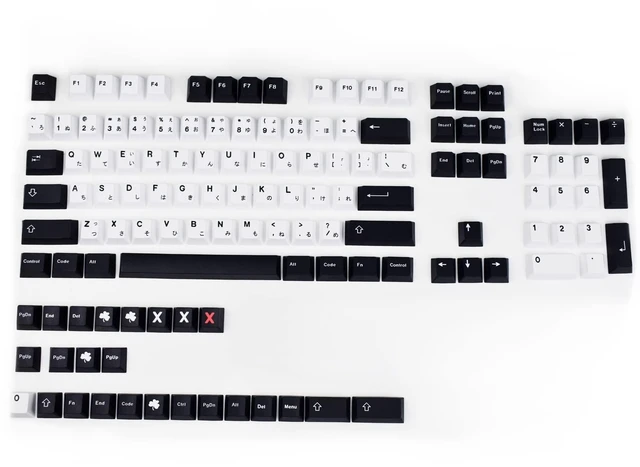 Alt view image 7 of 10 - MOLGRIA Keycaps, 129 Set PBT Cherry Profile Dye Sublimation, Custom Japanese Font Keycaps for Gateron Kailh Cherry MX Switch 104/87/74/61 60 Percent Keyboard (Central White)
