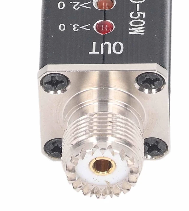 Alt view image 7 of 10 - StandingMeter 10-50W with LED Indicator Mini Shortwave SWR Meter for Radio