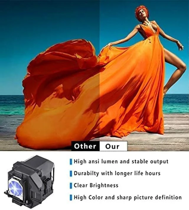 Alt view image 7 of 8 - KAIWEIDI Replacement Projector Lamp for ELPLP97/V13H010L97 Epson Powerlite Home Cinema 2350 2250 2200 2150 2100 1080 1060 880 760 660,1288 1286 2247U 2142W 982W,EX5260 EX5280,VS250 Projector Bulb