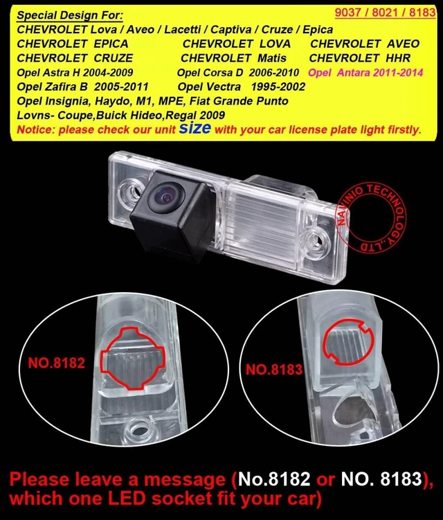 Alt view image 7 of 10 - HD Color CCD Waterproof Wide Angle Reverse Rear View Backup Camera for Opel Karl/Chevrolet Captiva/Epica/Cruze/LOVAIA VEO/LacettiOrlando/Spark/Matiz/HHR 2012/2013/2014(No.8182)
