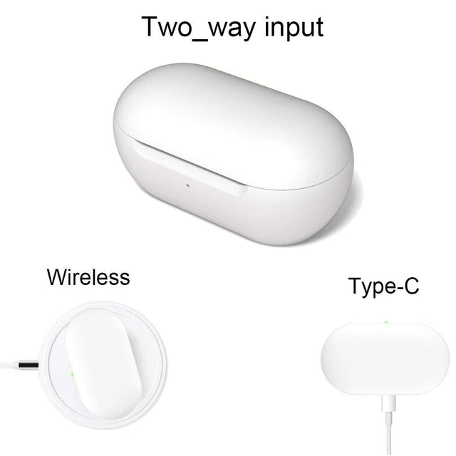 Alt view image 10 of 10 - Charging Case for Galaxy Buds/Galaxy Buds+ (SM-R170/R175), Replacement Charger Case Cradle Dock for Samsung Earbuds (White)
