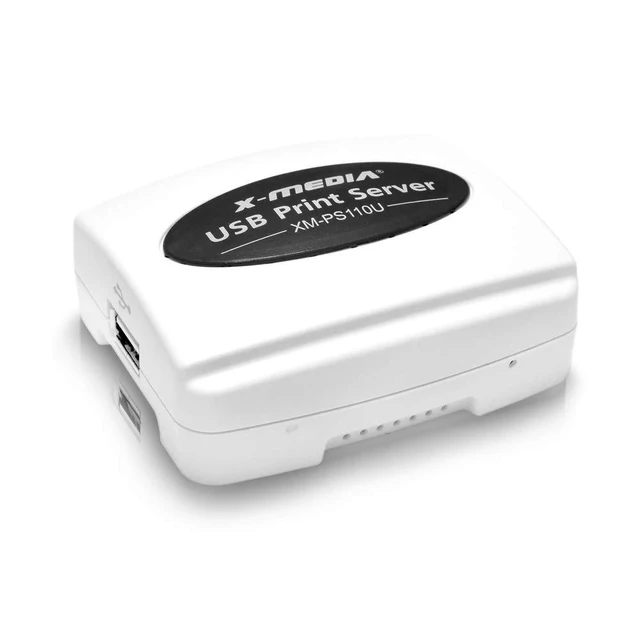 Alt view image 3 of 4 - X-MEDIA XM-PS110U 1-Port 10/100Mbps Fast Ethernet USB Print Server ^^ USB 2.0 Port Network Print Server