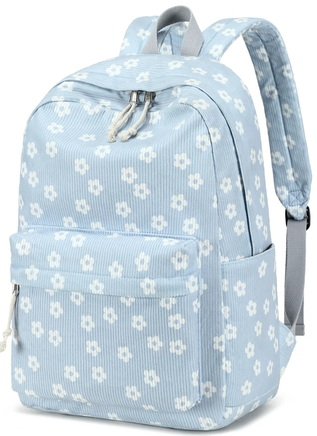 Alt view image 6 of 10 - BTOOP School Backpack for Teens Large Corduroy Bookbag Lightweight 15.6 inch Laptop Bag for Girls Women Casual High School College