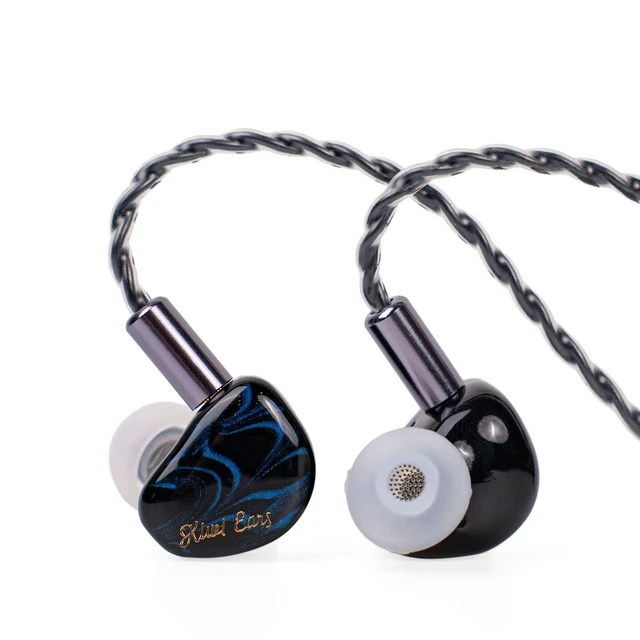 Alt view image 6 of 10 - HIFIXAUDIO Kiwi Ears Cadenza in Ear Monitor, 10mm Beryllium Dynamic Driver IEM Earphones, HiFi Studio Wired Earbuds with 3D Printed Cavity, Detachable 2Pin 3.5mm IEM Cable for Audiophile (Blue)