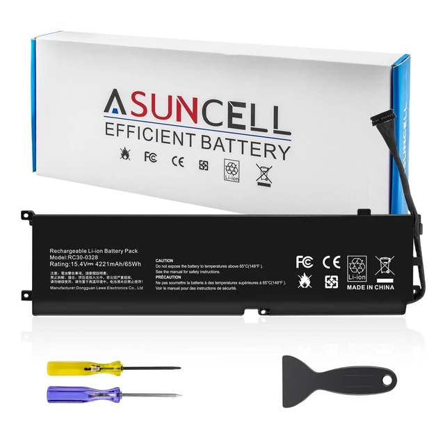Alt view image 6 of 10 - RC30-0328 RZ09-0330 Laptop Battery for Razer Blade 15 Base 2020 2021 RZ09-0328 RZ09-0328X RZ09-03286 RZ09-03287 RZ09-03289 RZ09-03287E22 RZ09-03287E22-R3U1 RZ09-0369 RZ09-0369X RZ09-0410 RZ09-0410BE22