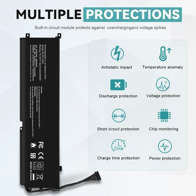 Alt view image 10 of 10 - RC30-0328 RZ09-0330 Laptop Battery for Razer Blade 15 Base 2020 2021 RZ09-0328 RZ09-0328X RZ09-03286 RZ09-03287 RZ09-03289 RZ09-03287E22 RZ09-03287E22-R3U1 RZ09-0369 RZ09-0369X RZ09-0410 RZ09-0410BE22