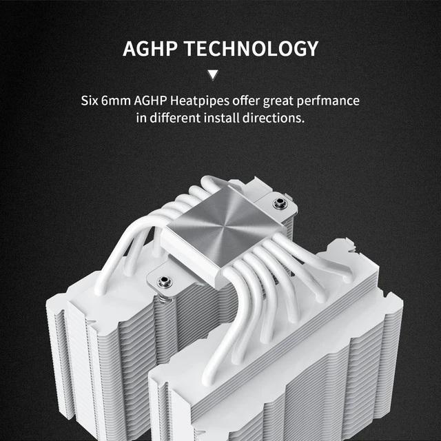 Alt view image 9 of 10 - Thermalrlght Peerless Assassin 140 Digital White CPU Air Cooler, Digital Screen Top Cover,6 Heatpipes Computer CPU Cooling, for AM4/AM5,Intel LGA1700/1851/1150/1151/2011/1200, PC Cooler-White