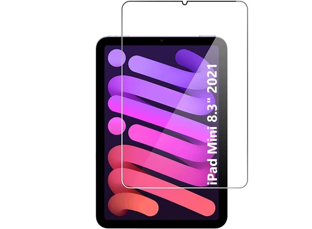 Alt view image 6 of 10 - SAHARA - ZeroDamage Tempered Glass Screen Protector for iPad mini (A17 Pro) and iPad mini (6th Generation 2021), Clear, (ZD00030)