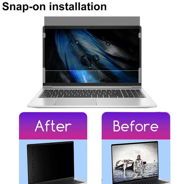 Alt view image 7 of 10 - Privacy Screen for HP OmniBook 5 16/OmniBook 7 16/OMEN 16/Envy 16/Spectre 16/ZBook 16 & EliteBook 16 G1/860/865/665/660/460/465 Series (G11/G10/G9)16-Inch Removable Laptop Privacy Filter Shield