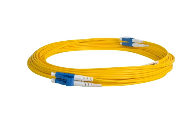 Alt view image 8 of 10 - SpeedyFiberTX 6-Pack 1 Meter LC to LC Fiber Patch Cable, Corning SMF-28 Singlemode 9/125um Ultra Optical Fiber, Duplex, Yellow Riser OFNR Cable Jacket