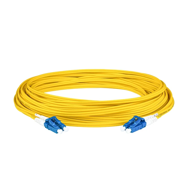 Alt view image 10 of 10 - SpeedyFiberTX 6-Pack 1 Meter LC to LC Fiber Patch Cable, Corning SMF-28 Singlemode 9/125um Ultra Optical Fiber, Duplex, Yellow Riser OFNR Cable Jacket