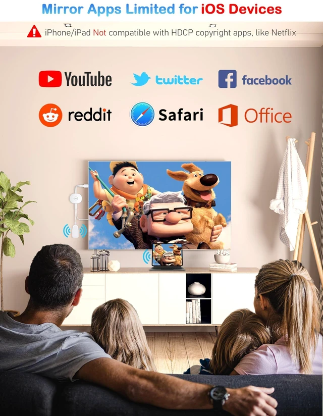 Alt view image 10 of 10 - AT-Mizhi 4K Wireless HDMI Display Dongle Adapter 1080P - TV Screen Mirroring Casting from i-Phone/Pad/Laptop to TV/Projector/Monitor, Support Miracast/Airplay/DLNA